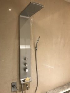 グランドメイフルホテル（美福大飯店）の浴室のシャワー。