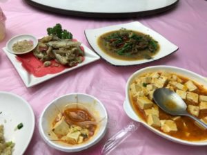 台湾日月潭周辺にある台湾料理やで食べたもの。