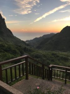 台湾九份のフォルモサ ・アルカディアン・ヴィラホテルから見た景色